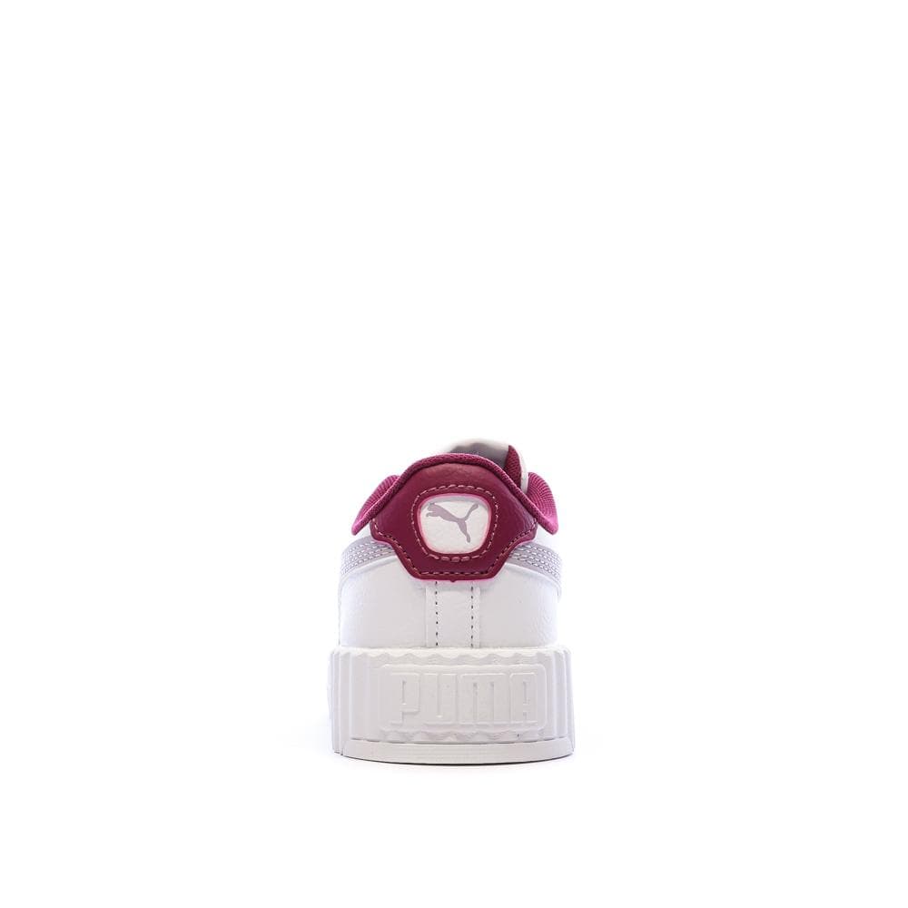 Baskets Blanches/Mauves Fille Puma Carina 3.0 3