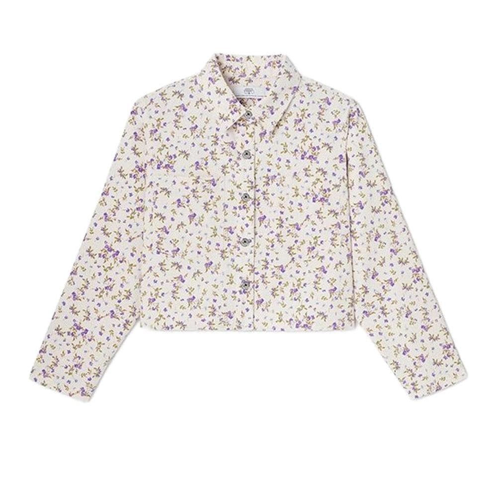 Veste Blanche/Mauve Fille Le Temps Des Cerises Ves 1