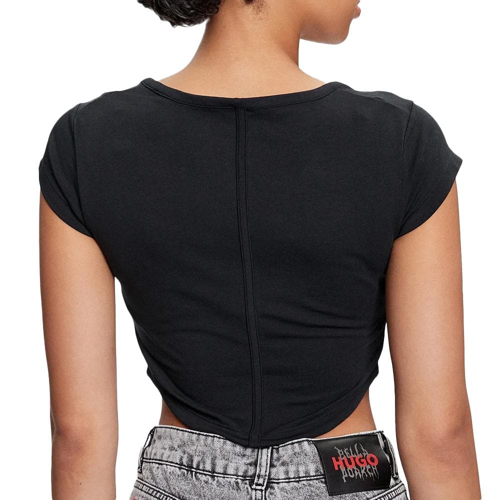 T-Shirt Noir Femme Converse Corset 2