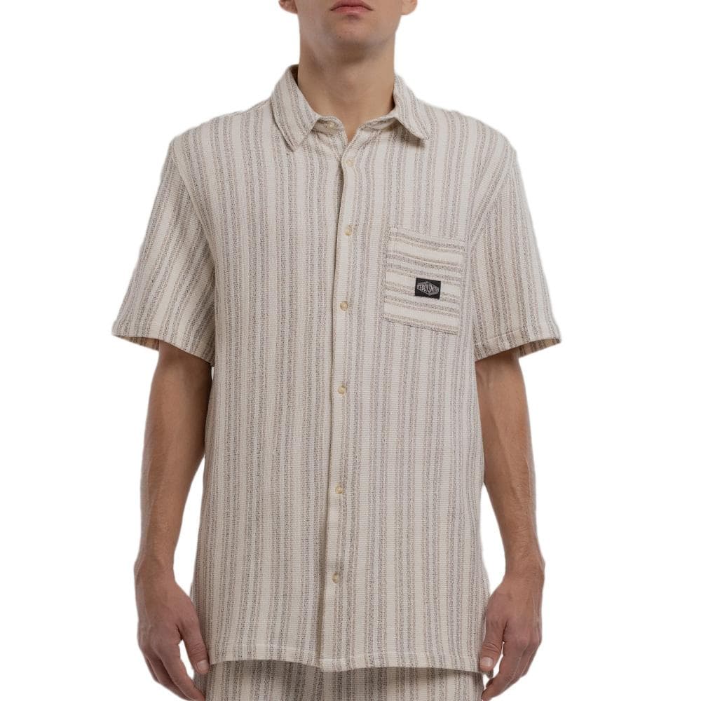 Chemise Ecru/Bordeaux Homme Teddy Smith Akuma 1