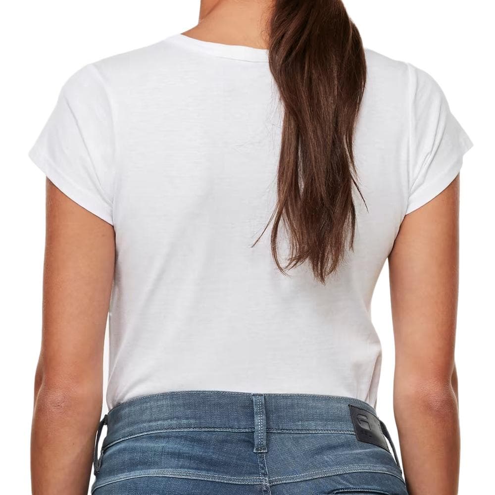 T-shirt Blanc Femme G-Star Raw Slim 2