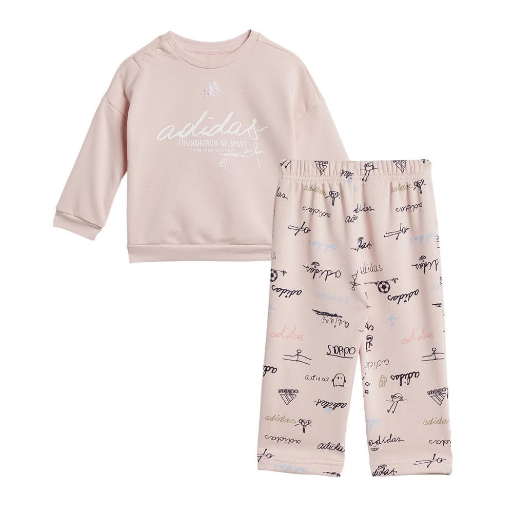 Survêtement Rose Fille Adidas IV7056 1