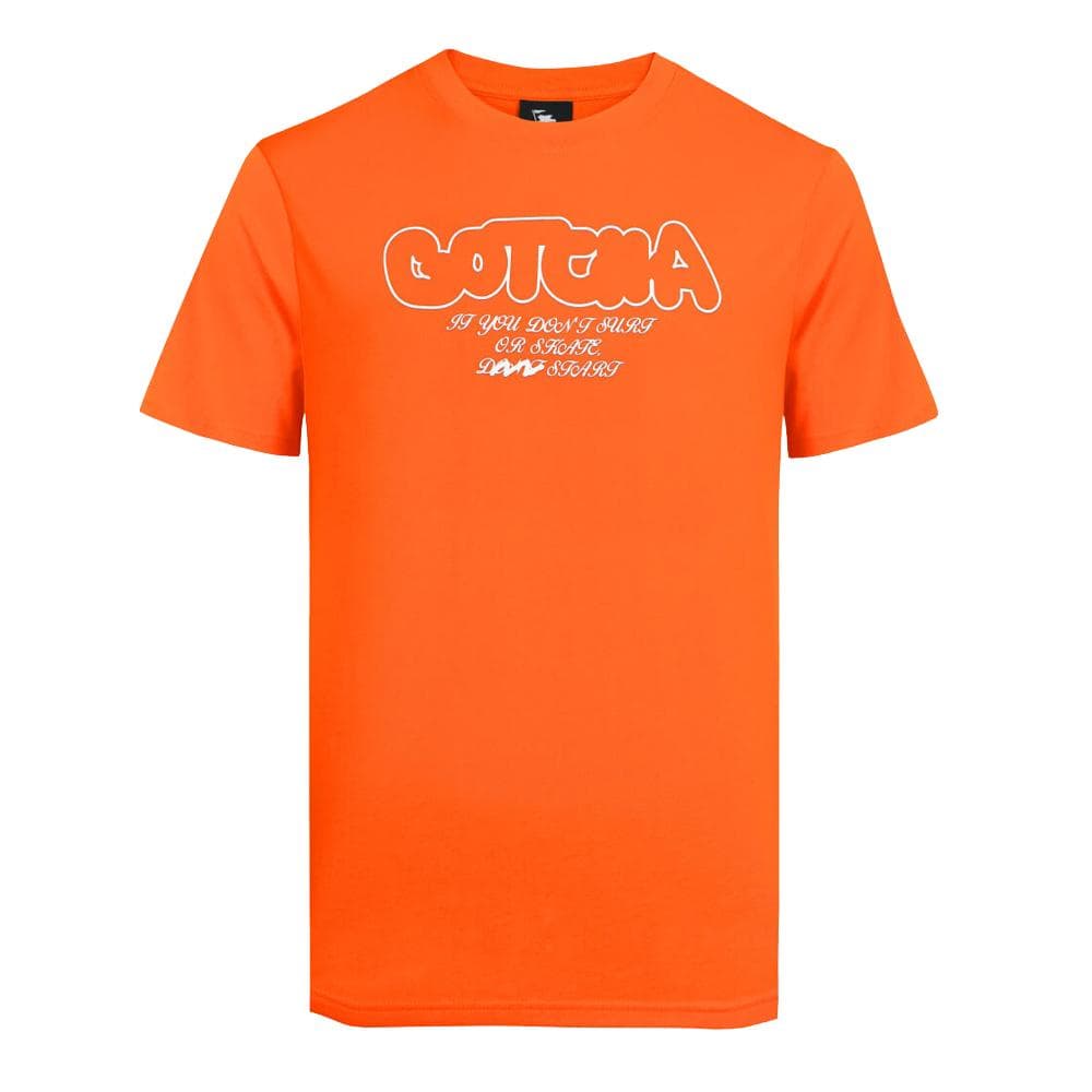 T-shirt Orange Homme Gotcha Shifty 1