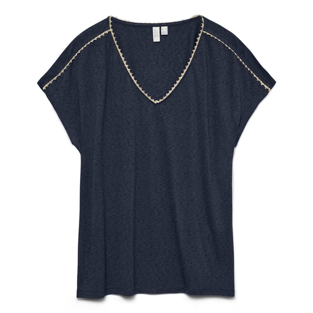 T-Shirt Marine Femme Vero Moda Jackie 1