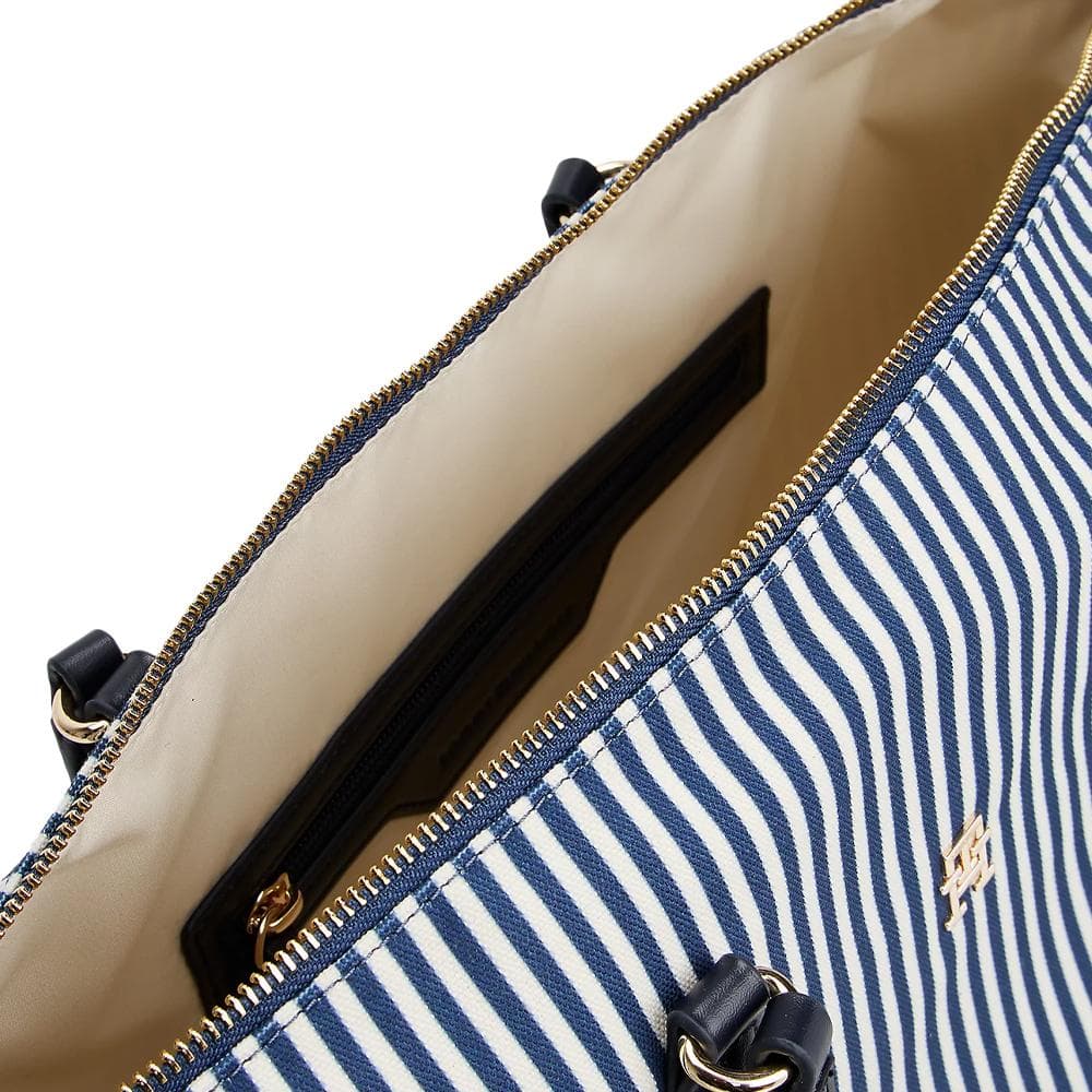Sac à Cabas Rayure Blanc/Marine Femme Tommy Hilfiger Poppy Summer Tote 3