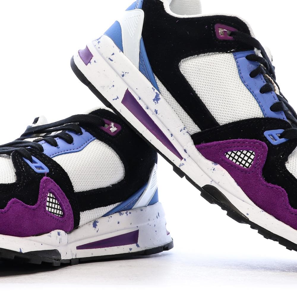 Baskets Noires/Blanches/Bleu Femme Le Coq Sportif R1100 Nineties 7