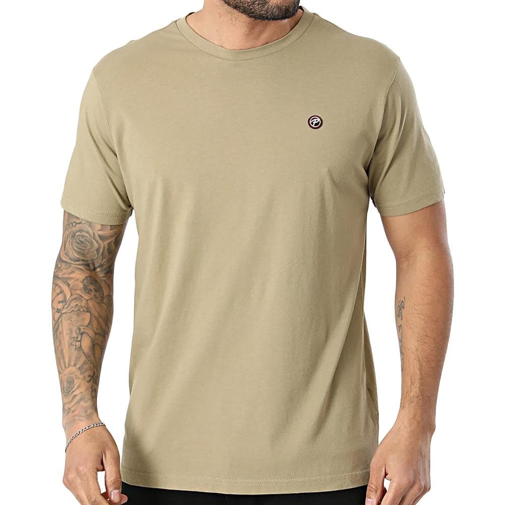 T-Shirt Beige Homme Petrol Industries TSR002 1
