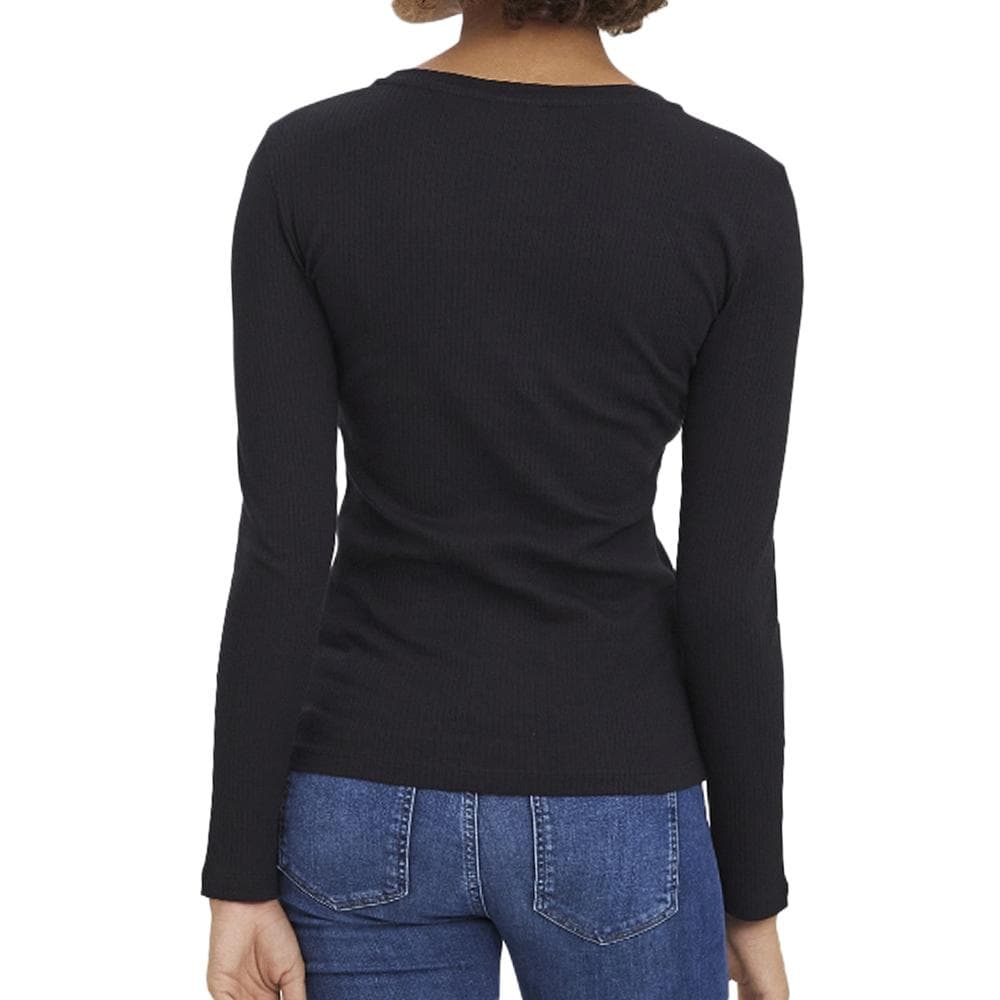 T-shirt Manches Longues Noir Femme Vero Moda Lavender 2