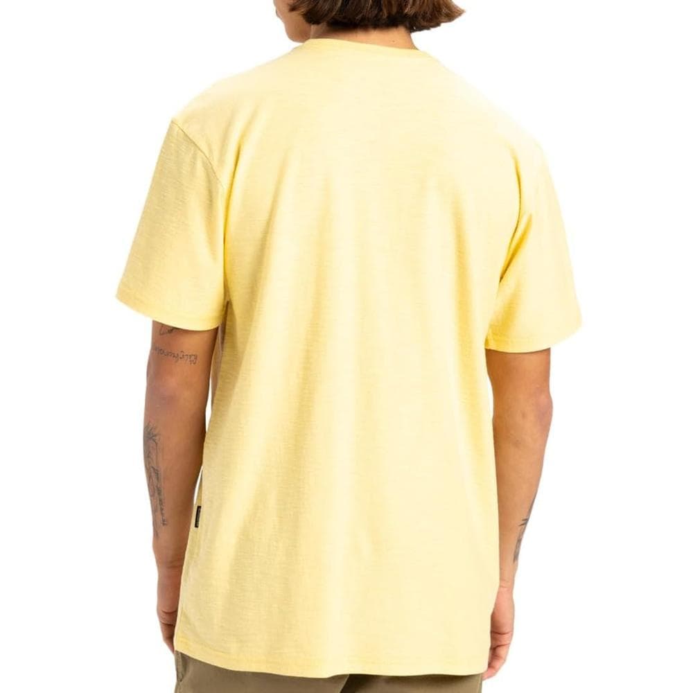 T-Shirt Jaune Homme Quiksilver Slub roundneck 2