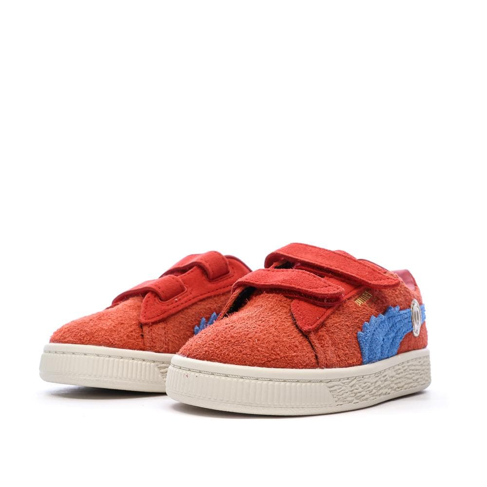 Baskets Rouge Garçon Puma Suede One Piece 6