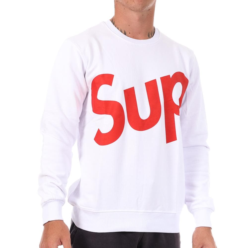 Sweat Blanc/Rouge Homme Supreme Grip Donald 1