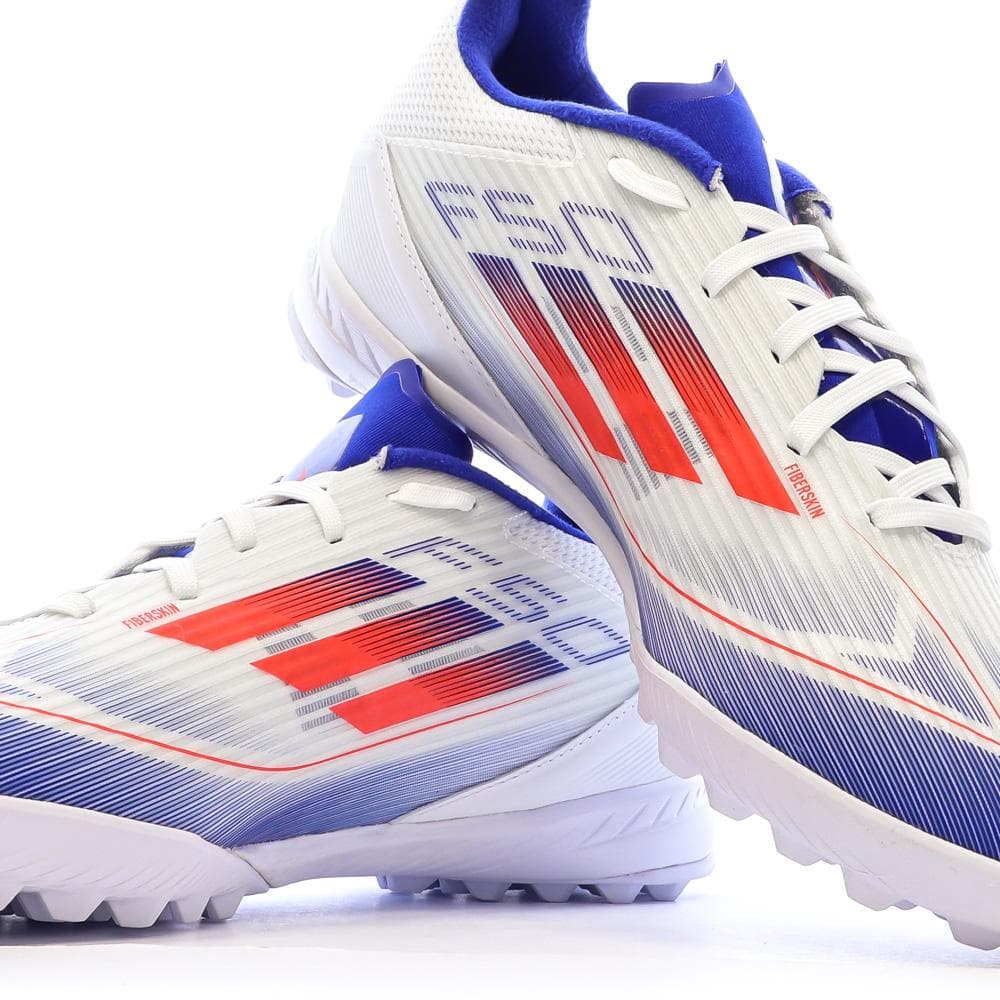 Chaussures de Foot Blanc/Bleu Mixte Adidas F50 League TF 7