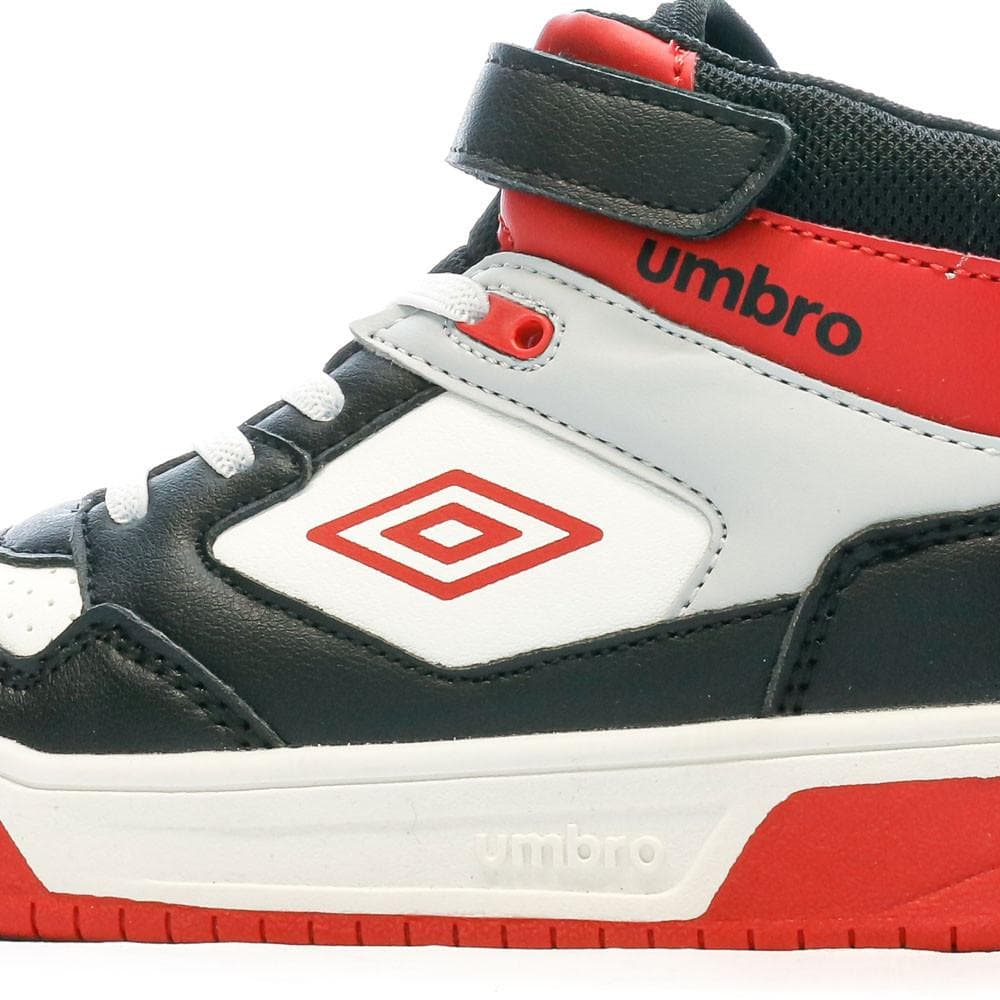 Baskets Noires/Rouges/Blanches Garçon Rouge Umbro Olly Vlc 7