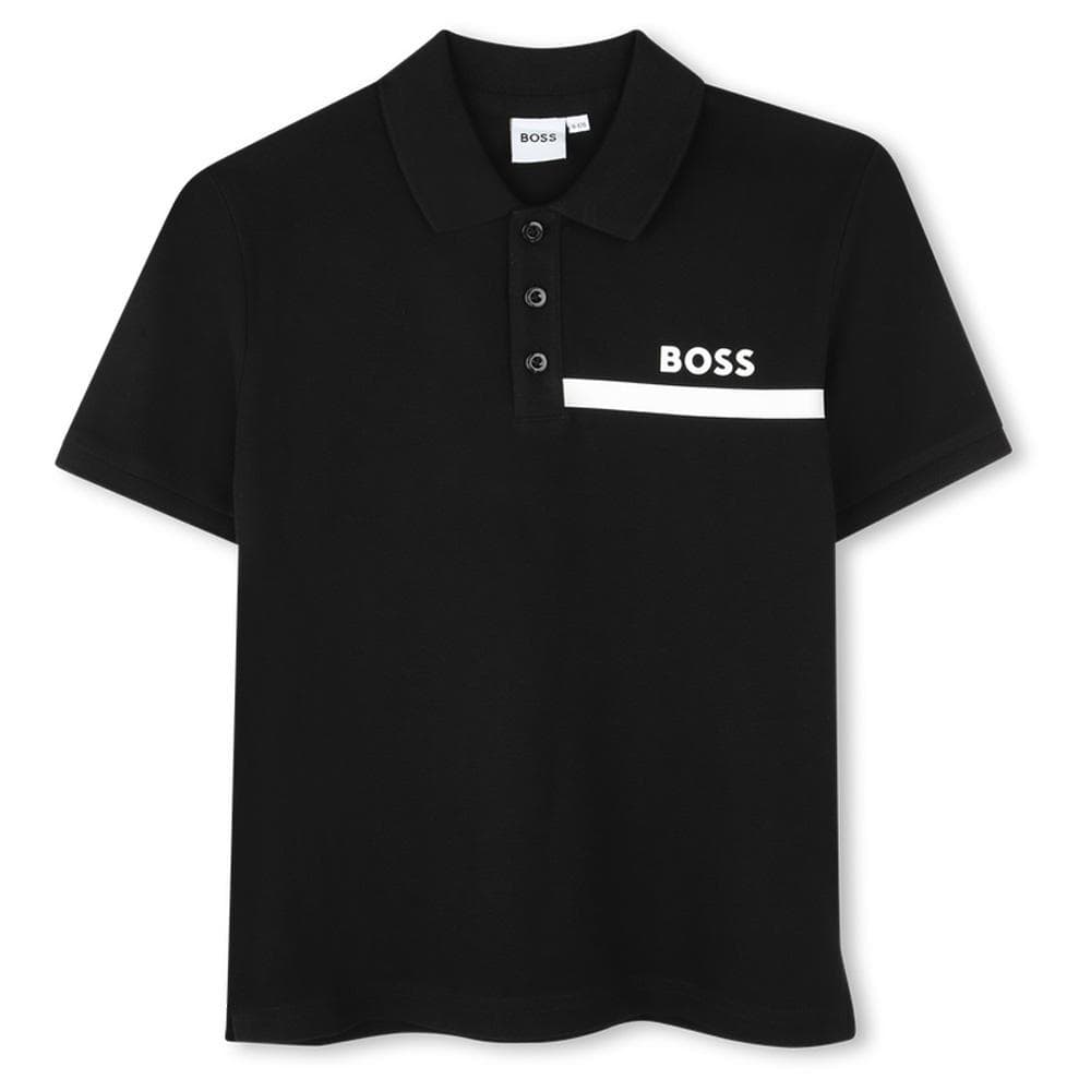 Polo Noir Garçon Hugo Boss J52730 1
