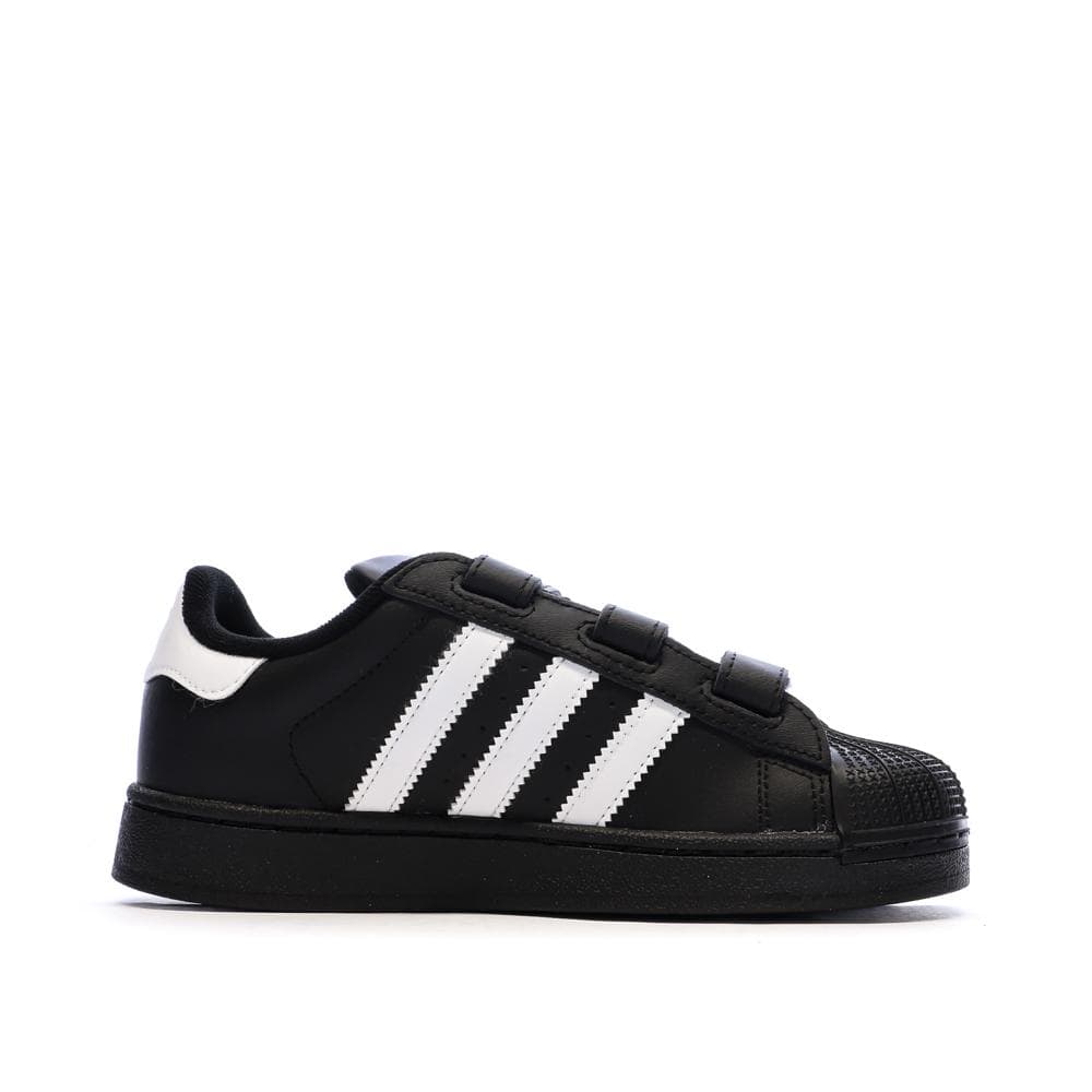 Baskets Noires Garçon Adidas Superstar 2
