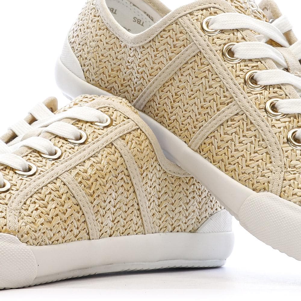 Chaussures en Toile Beige/Blanche Femme TBS OPIACE 7