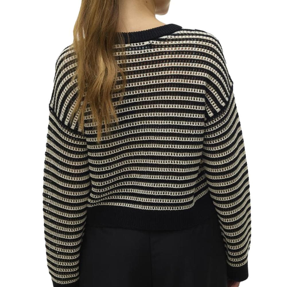 Pull Beige/Noir Femme Vero Moda Madera 2