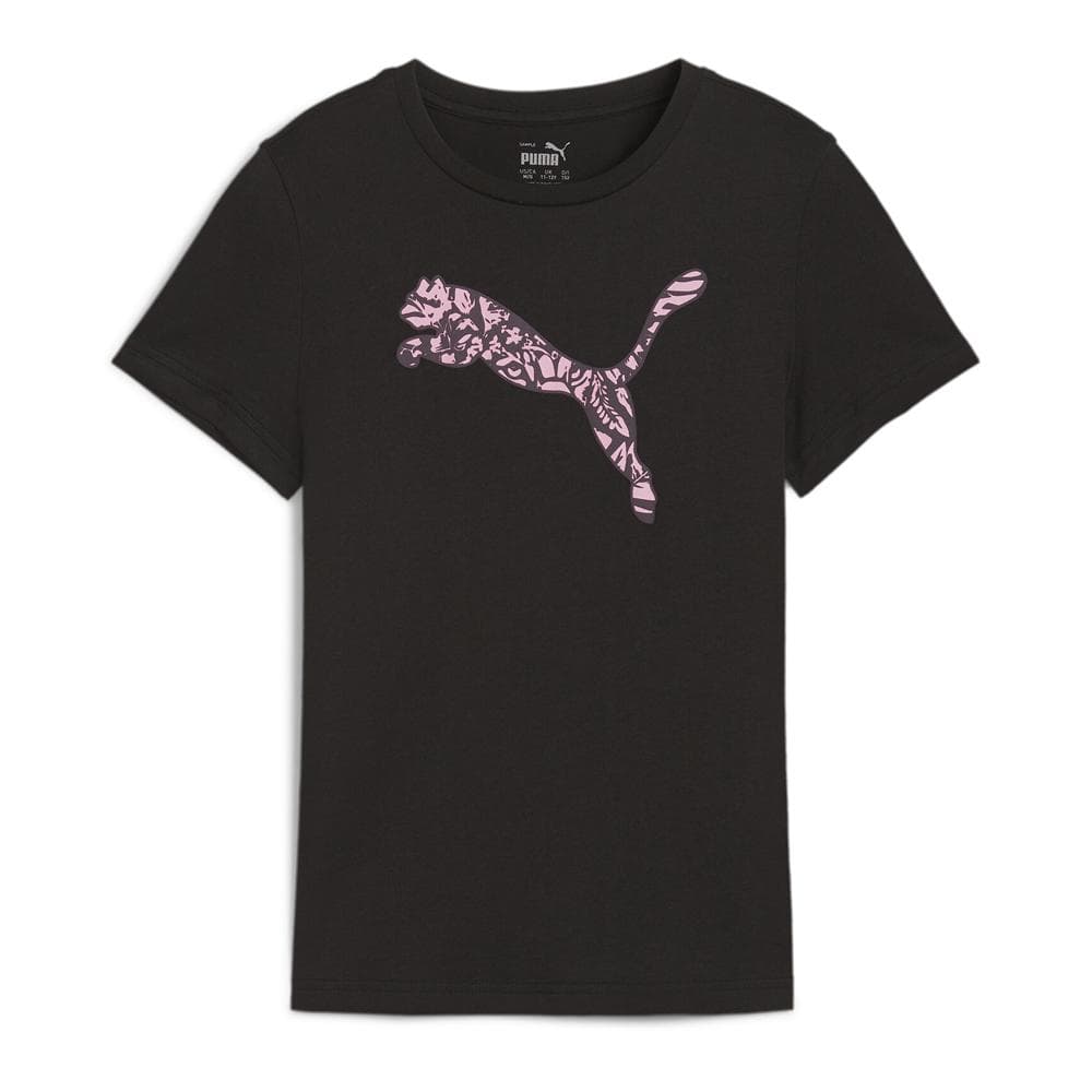 T-shirt Noir/Rose Fille Puma Graphic Tropica 1