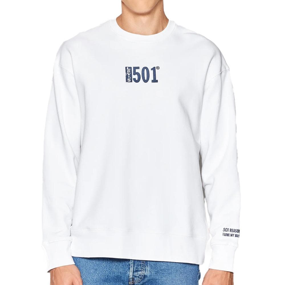 Sweat Blanc Homme Levis Relaxed Graphic 1