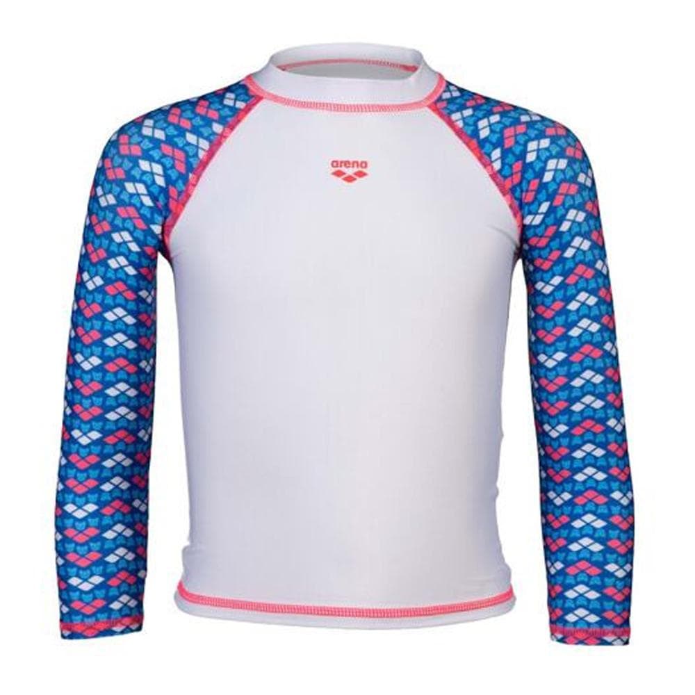 Lycra Blanc/Bleu/Rose Fille Arena Friends Kids 1