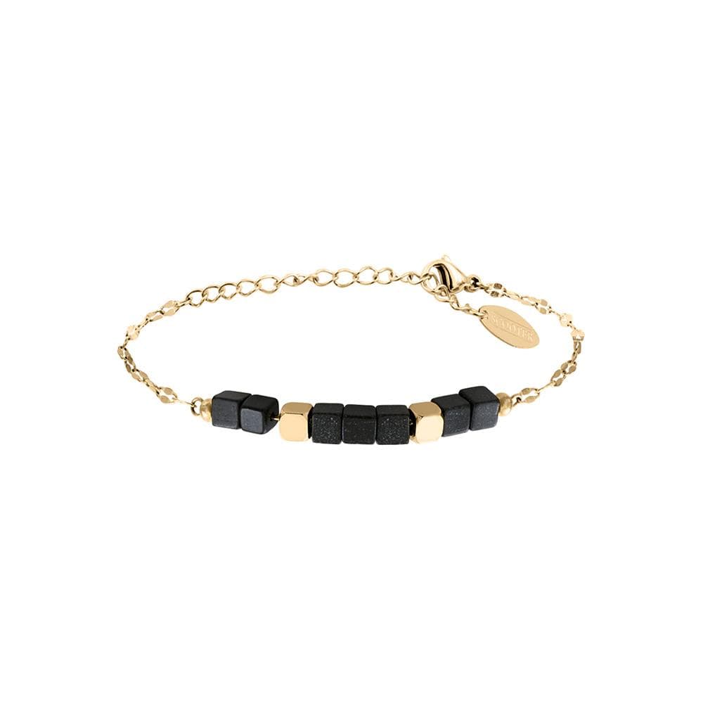 Bracelet Doré/Noir Clio Blue BR0030 1