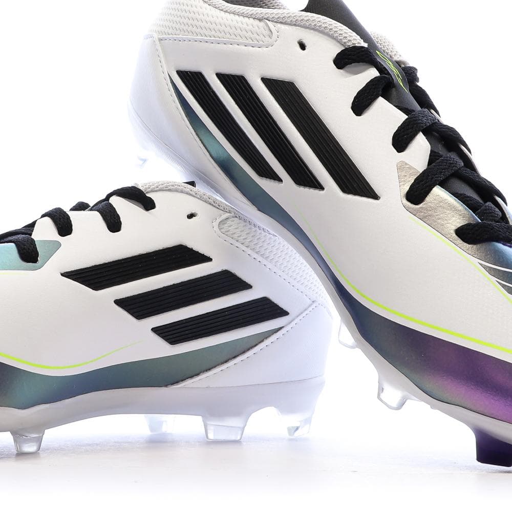 Chaussures de football Blanc/Noir/Violet Garçon Adidas F50 League Messi 7