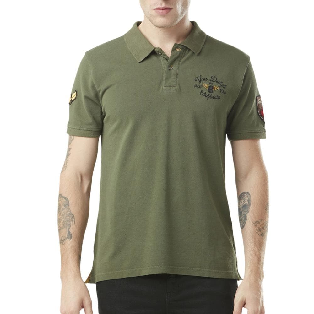 Polo Kaki Homme Von Dutch MICK 1