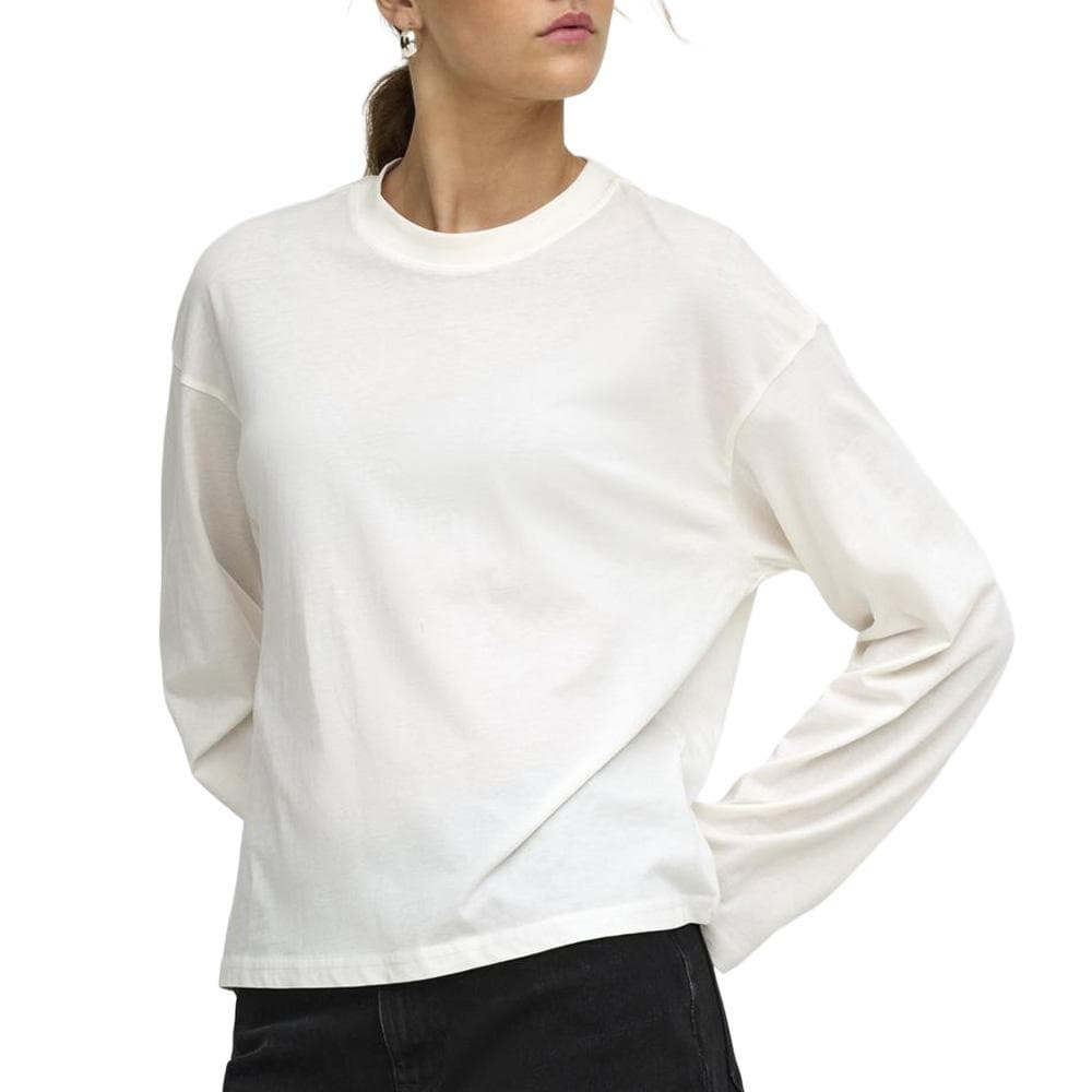 T-Shirt Manches Longues Blanc Femme Only Happy 1