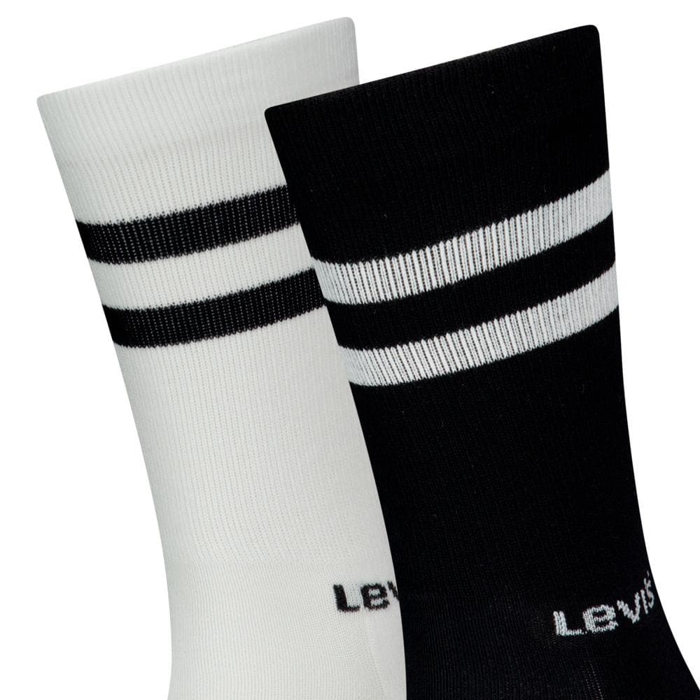 x2 Paires de Chaussettes Blanches/Noires Homme Regatta Stripe 2