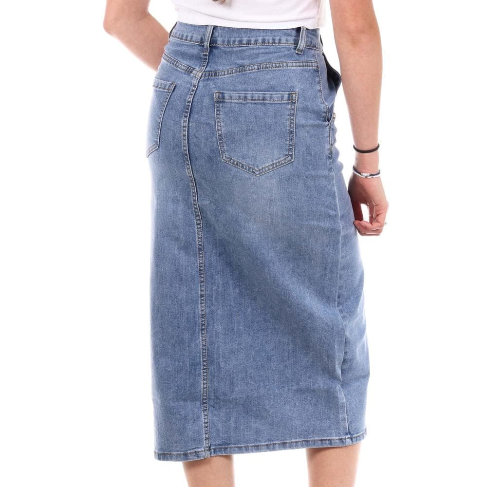 Jupe en Jean Bleu Femme Monday Premium MEB 2