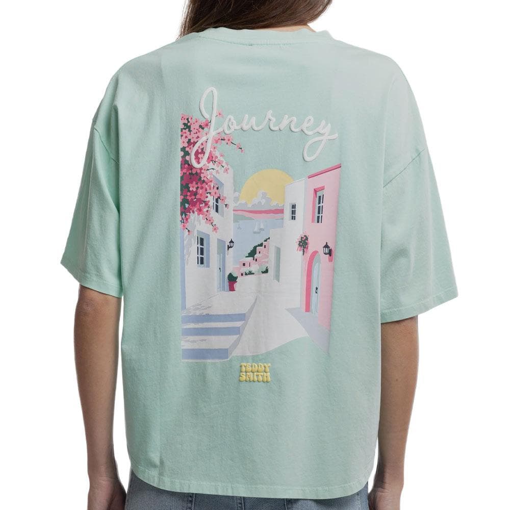 T-Shirt Vert Femme Teddy Smith Ally 2