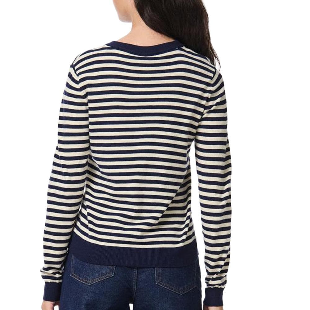 Gilet Bleu/Blanc Femme Pieces Nora 2