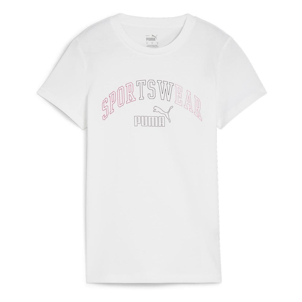 T-Shirt Blanc Femme Puma Logo Lab 1