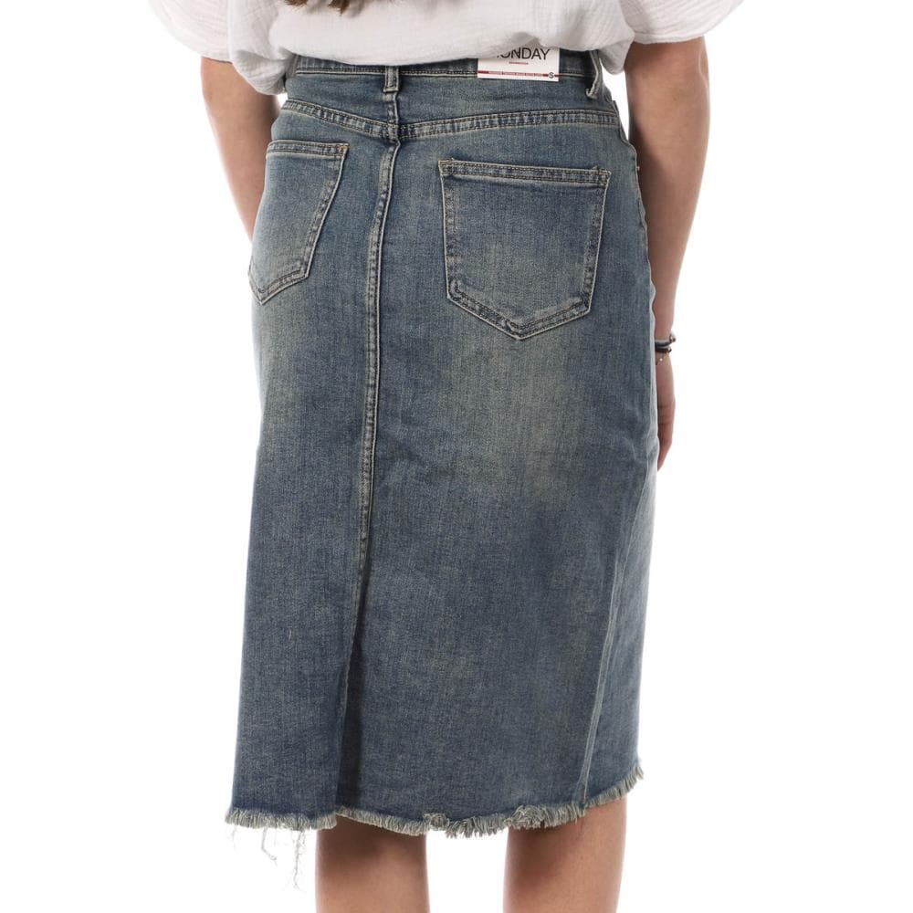 Jupe En Jean Bleu Clair Femme Monday Premium 392 2