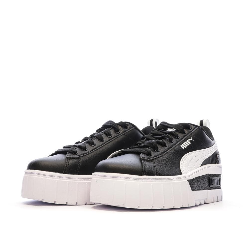 Baskets Noir/Blanc Femme Puma Mayze Wedge 6