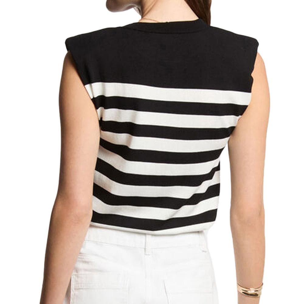 Pulls Noir/Blanc Femme Morgan Rayures 2