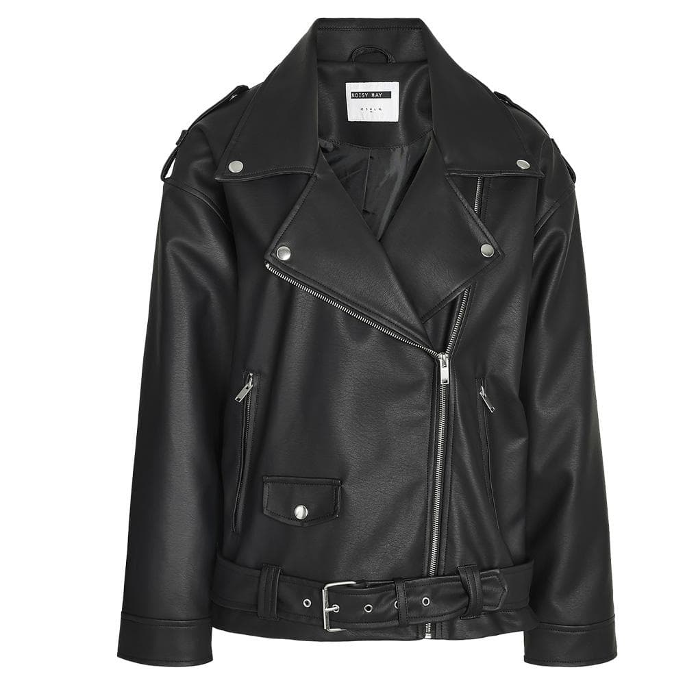 Perfecto Noir Femme Noisy May Paulina Oversize Biker Curve 1