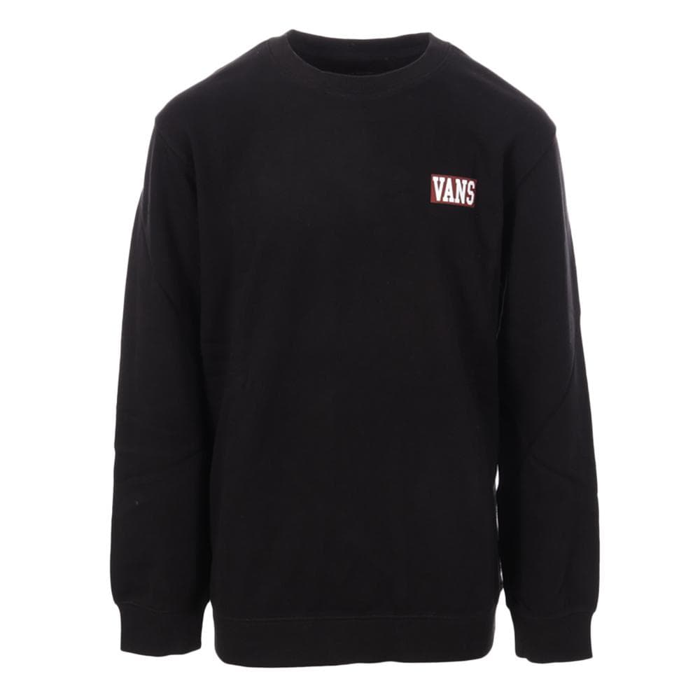 Sweat Noir Homme Vans Logo Fleece 1