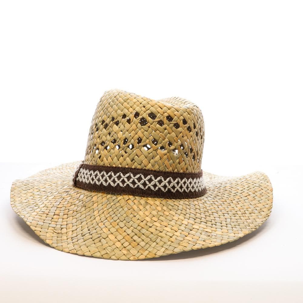 Chapeaux de Paille Mixte Via Lorenzo Fedora Naturel 2