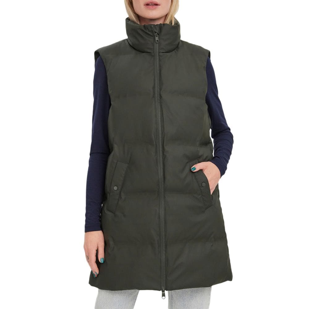 Doudoune sans manche Kaki Femme Vero Moda Coated 1