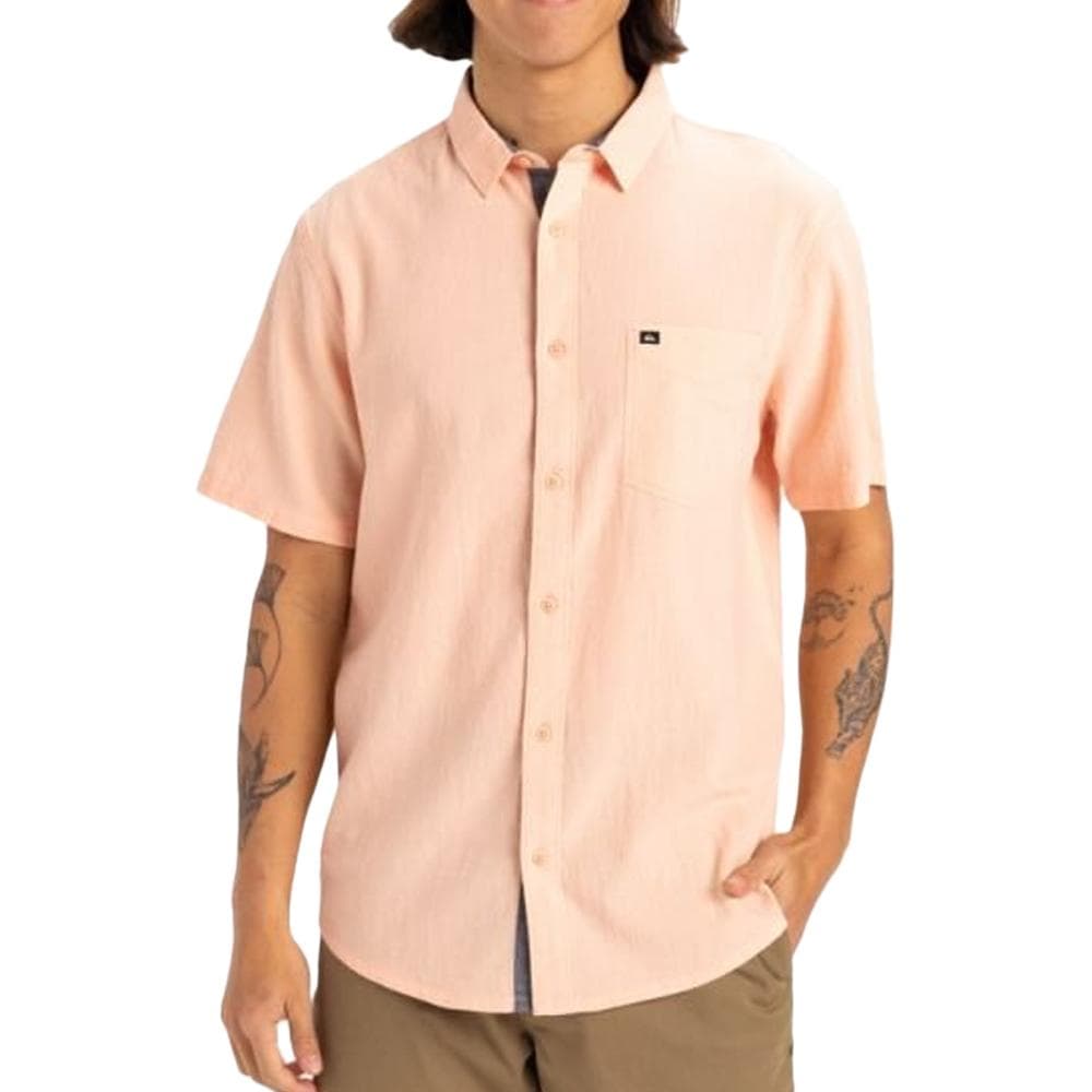Chemise Orange Homme Quiksilver Timebox 1