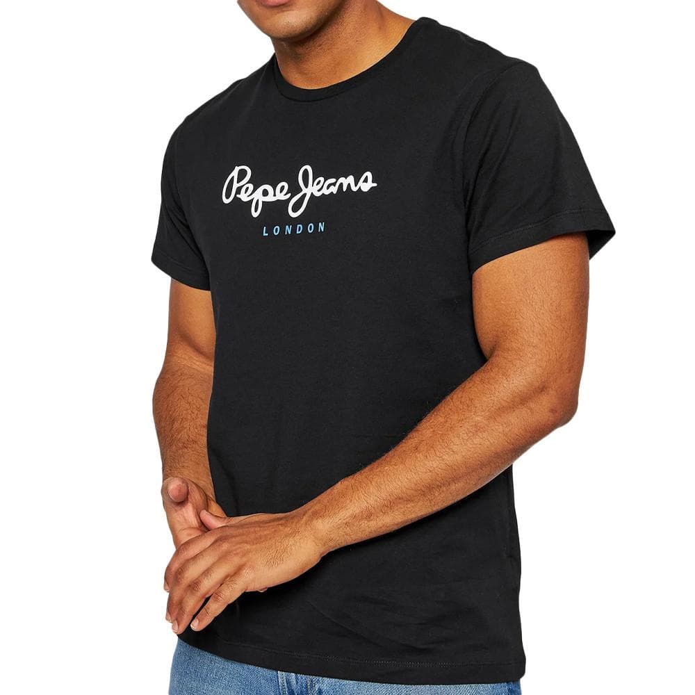 T-shirt Noir Homme Pepe Jeans Eggo N 1