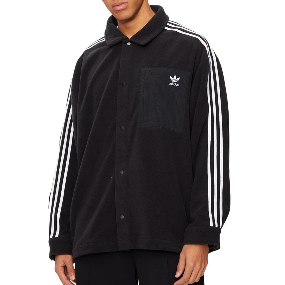 Veste Noire Homme Adidas Polar Shirt 1