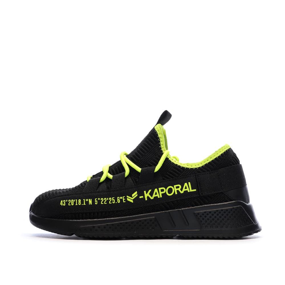 Baskets Noir/Jaune Homme Kaporal Dofino 1