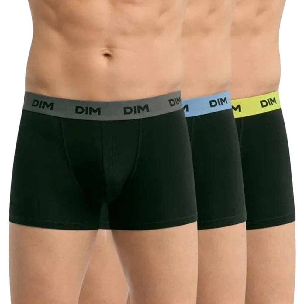 X3 Boxers Noir Homme Dim Mix & Colors - Taille 1