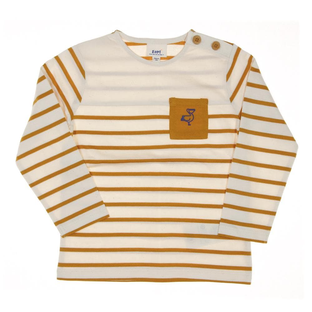 T-shirt Jaune à Rayures Garçon EOM Loriso 1