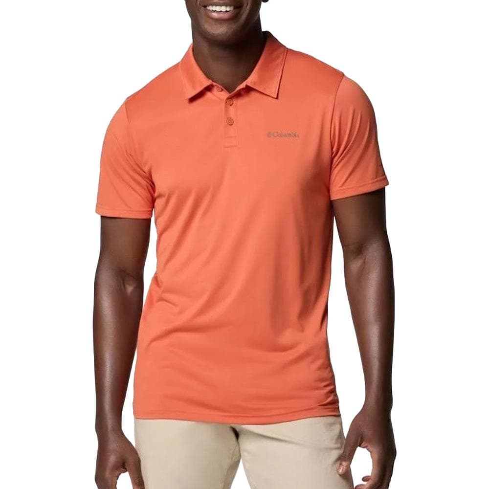 Polo Orange Homme Columbia Hike 1