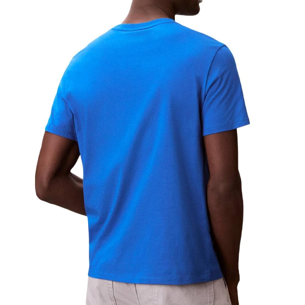 T-Shirt Bleu Homme Calvin Klein Jeans Badge L4G 2