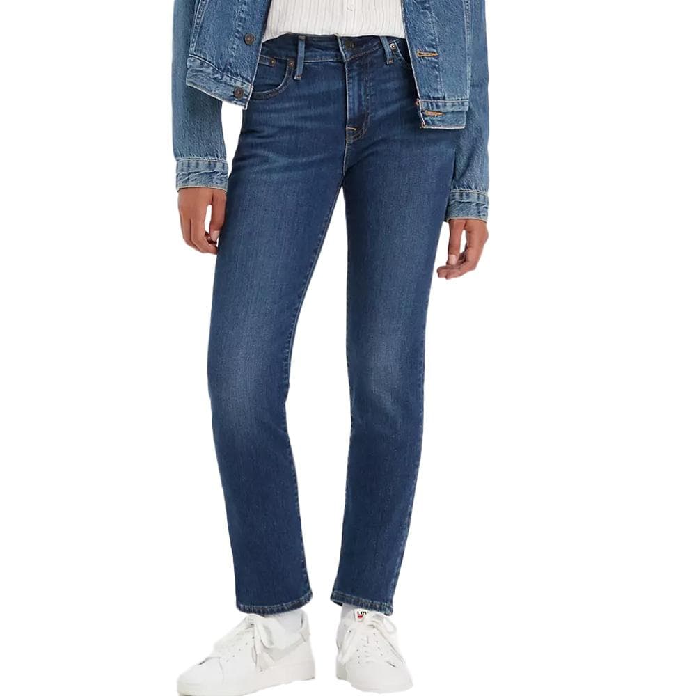 Jean 712 Slim Bleu foncé Femme Levi's Welt Pocket 1