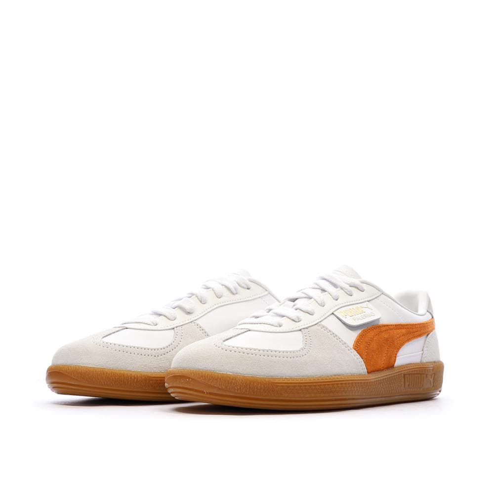Baskets Blanc/Orange Mixte Puma Palermo 6